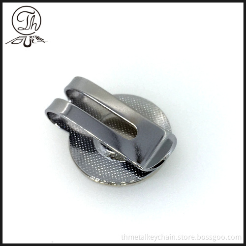 Personalised golf hat clip ball markers